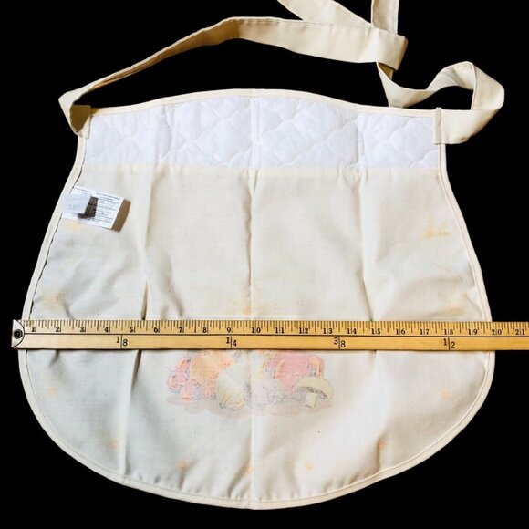 80s Mushrooms Vegetable Medley Half Apron Cottagecore Kitchen Cambridge Textile - Picture 8 of 10